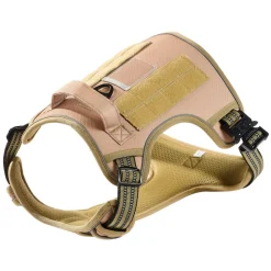 VEVOR Dog Harness for Large Dogs, No Pull Tactical Dog Harness Adjustable Pet Vest, with Handle, Metal Rings, Buckles, Reflective Stitching Nylon Oxford Fabric, for Training, Walking, and Hiking