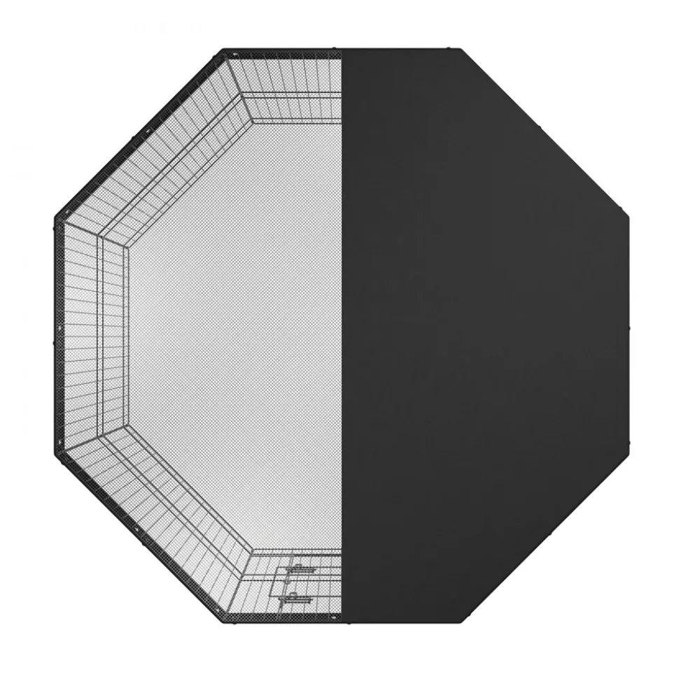 VEVOR Dog Playpen, 8 Panels Foldable Metal Dog Exercise Pen with Top Cover, 24" H Pet Fence Puppy Crate Kennel with Ground Stakes, Indoor Outdoor Dog Pen for Small Medium Pets, for Camping, Yard