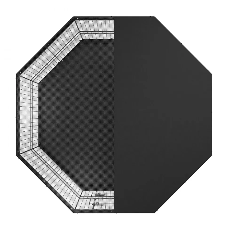 VEVOR Dog Playpen, 8 Panels Foldable Metal Dog Exercise Pen with Top Cover and Bottom Pad, 24" H Pet Fence Puppy Crate Kennel, Indoor Outdoor Dog Pen for Small Medium Pets, for Camping, Yard