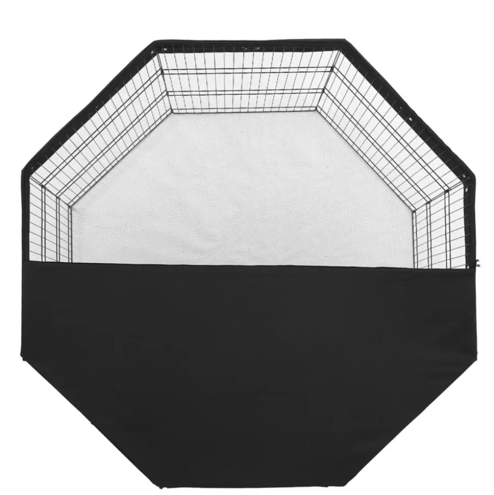 VEVOR Dog Playpen, 8 Pcs 30"H x 24"W Panels Foldable Metal Pet Exercise Pen, Dog Fence Indoor and Outdoor Pen with Door, 600D Oxford Fabric Top Cover, Pet Playpen for Dogs, Cats, Other Small Animals