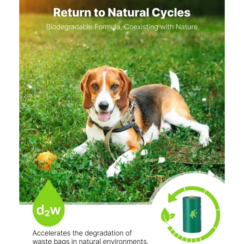 VEVOR Dog Poop Bags, 270 Counts 13 x 9 in, Sturdy & Thick Pet Waste Bags, Biodegradable HDPE Waste Bag Refill Rolls, Lavender Scented, Leak-Proof Trash Bag for Doggie Cat Pet, Dispenser Not Included