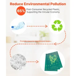 VEVOR Dog Poop Bags, 270 Counts 13 x 9 in, Sturdy & Thick Pet Waste Bags, Biodegradable HDPE Waste Bag Refill Rolls, Leak-Proof Unscented Trash Bag for Doggie Cat Pet, Dispenser Not Included