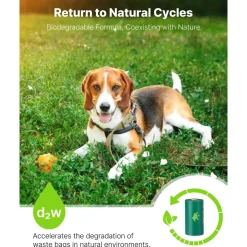VEVOR Dog Poop Bags, 270 Counts 13 x 9 in, Sturdy & Thick Pet Waste Bags, Biodegradable HDPE Waste Bag Refill Rolls, Leak-Proof Unscented Trash Bag for Doggie Cat Pet, Dispenser Not Included