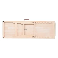 VEVOR Dog Ramp, Folding Pet Ramp for Bed, Adjustable Dog Ramp for Small, Large, Old Dogs & Cats, Wooden Pet Ramp with 47.2