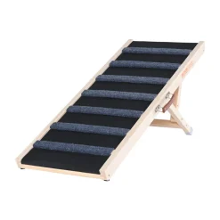 VEVOR Dog Ramp, Folding Pet Ramp for Bed, Adjustable Dog Ramp for Small, Large, Old Dogs & Cats, Wooden Pet Ramp with 39.3