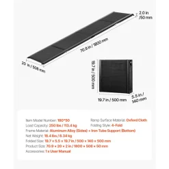 VEVOR Dog Ramp for Cars, 71