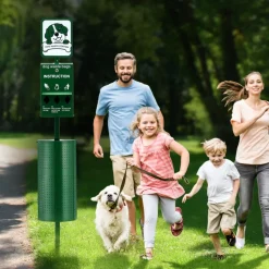 VEVOR Dog Waste Station, Commercial Dog Poop Station, 11.5 Gallons Pet Waste Bin with 50 Can Liners, Bag Dispenser & 600 Waste Bags, Outdoor Dog Waste Disposal System for Backyard