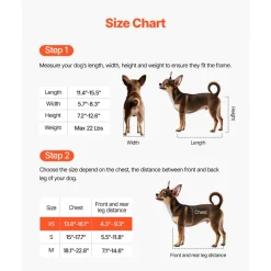 VEVOR Dog Wheelchair for Back Legs, Adjustable 2 Wheels Pet Wheelchair, Lightweight  Dog Cart with Shock-Absorbing Wheels, Mobility Support Wheel Chair for Disabled Injured Dogs up to 22lbs , X-Small