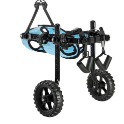 VEVOR Dog Wheelchair for Back Legs, Adjustable 2 Wheels Pet Wheelchair, Lightweight  Dog Cart with Shock-Absorbing Wheels, Mobility Support Wheel Chair for Disabled Injured Dogs up to 22lbs , X-Small