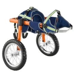 VEVOR Dog Wheelchair for Back Legs, Lightweight 2 Wheels Pet Wheelchair, Height, Width & Length Adjustable, Dog Cart with Shock-Absorbing Wheels, for Injured, Disabled Dogs 48-88 lbs, Large