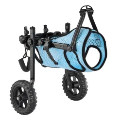VEVOR Dog Wheelchair for Back Legs, Adjustable 2 Wheels Pet Wheelchair, Lightweight  Dog Cart with Shock-Absorbing Wheels, Mobility Support Wheel Chair for Disabled Injured Dogs up to 22lbs, Small