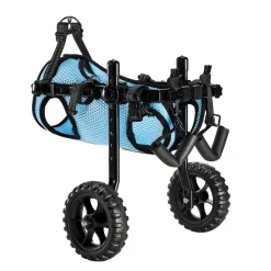 VEVOR Dog Wheelchair for Back Legs, Adjustable 2 Wheels Pet Wheelchair, Lightweight  Dog Cart with Shock-Absorbing Wheels, Mobility Support Wheel Chair for Disabled Injured Dogs up to 22lbs, Small