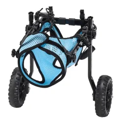 VEVOR Dog Wheelchair for Back Legs, Adjustable 2 Wheels Pet Wheelchair, Lightweight  Dog Cart with Shock-Absorbing Wheels, Mobility Support Wheel Chair for Disabled Injured Dogs up to 22lbs, Small