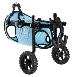 VEVOR Dog Wheelchair for Back Legs, Adjustable 2 Wheels Pet Wheelchair, Lightweight  Dog Cart with Shock-Absorbing Wheels, Mobility Support Wheel Chair for Disabled Injured Dogs up to 22lbs, Medium