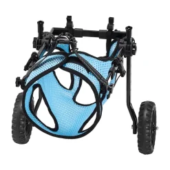 VEVOR Dog Wheelchair for Back Legs, Adjustable 2 Wheels Pet Wheelchair, Lightweight  Dog Cart with Shock-Absorbing Wheels, Mobility Support Wheel Chair for Disabled Injured Dogs up to 22lbs, Medium