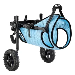 VEVOR Dog Wheelchair for Back Legs, Adjustable 2 Wheels Pet Wheelchair, Lightweight  Dog Cart with Shock-Absorbing Wheels, Mobility Support Wheel Chair for Disabled Injured Dogs up to 22lbs, Medium
