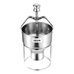 VEVOR Donut Depositor, Large Capacity Manual Donuts Dropper, 304 Stainless Steel Commercial Batter Dispenser, 6 Thicknesses Adjustment Doughnut Hopper with Stand, For Restaurant Cafe Bakery Kitchen