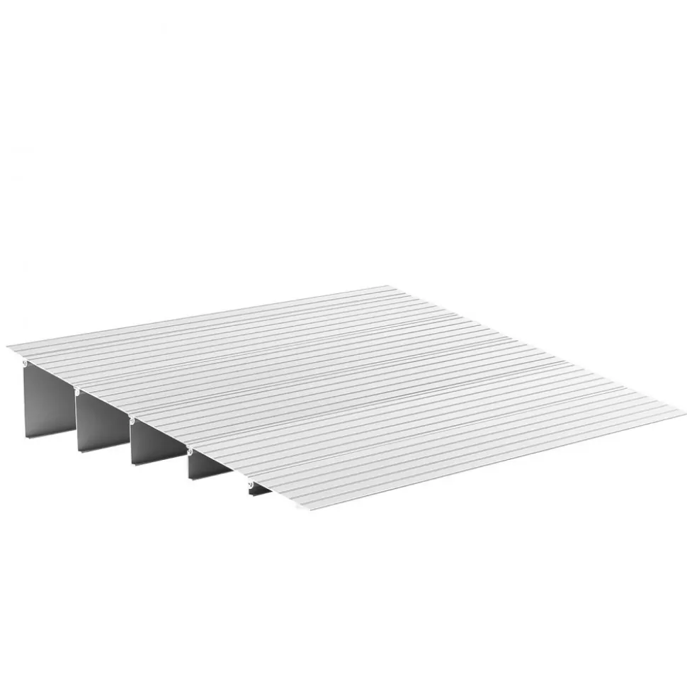VEVOR Door Threshold Ramp, 5 inch Rise, Aluminum Alloy Threshold Ramp Rated 800 lbs Load Capacity, Handicap Ramps for Home Steps for Wheelchair, Scooters, Power Chairs, Walkers, Bicycle, Tricycle