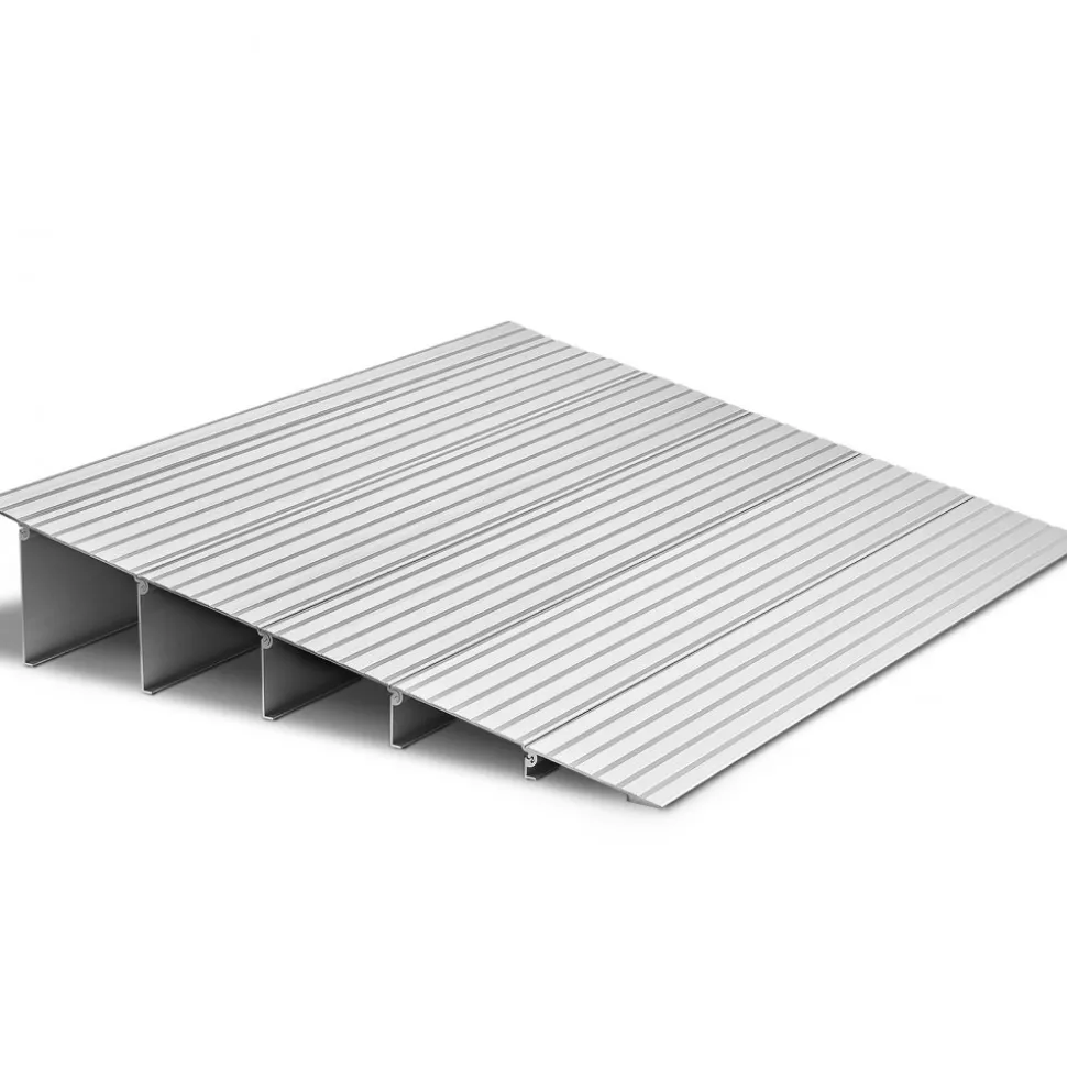VEVOR Door Threshold Ramp, 5 inch Rise, Aluminum Alloy Threshold Ramp Rated 800 lbs Load Capacity, Handicap Ramps for Home Steps for Wheelchair, Scooters, Power Chairs, Walkers, Bicycle, Tricycle