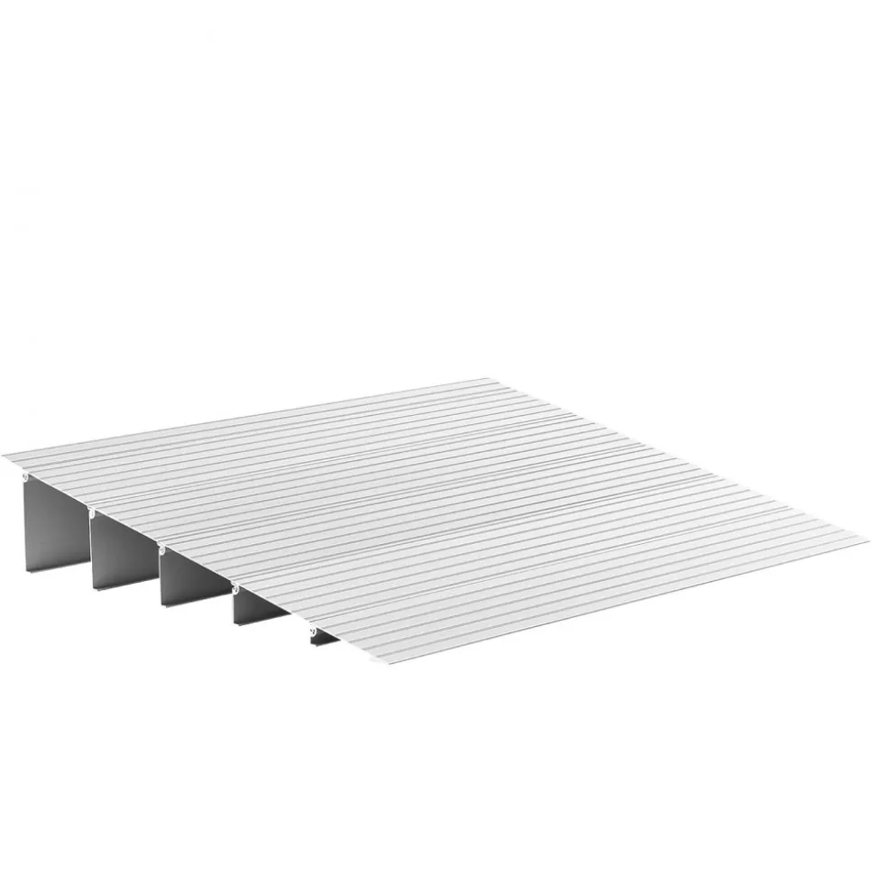 VEVOR Door Threshold Ramp, 5 inch Rise, Aluminum Alloy Threshold Ramp Rated 800 lbs Load Capacity, Handicap Ramps for Home Steps for Wheelchair, Scooters, Power Chairs, Walkers, Bicycle, Tricycle
