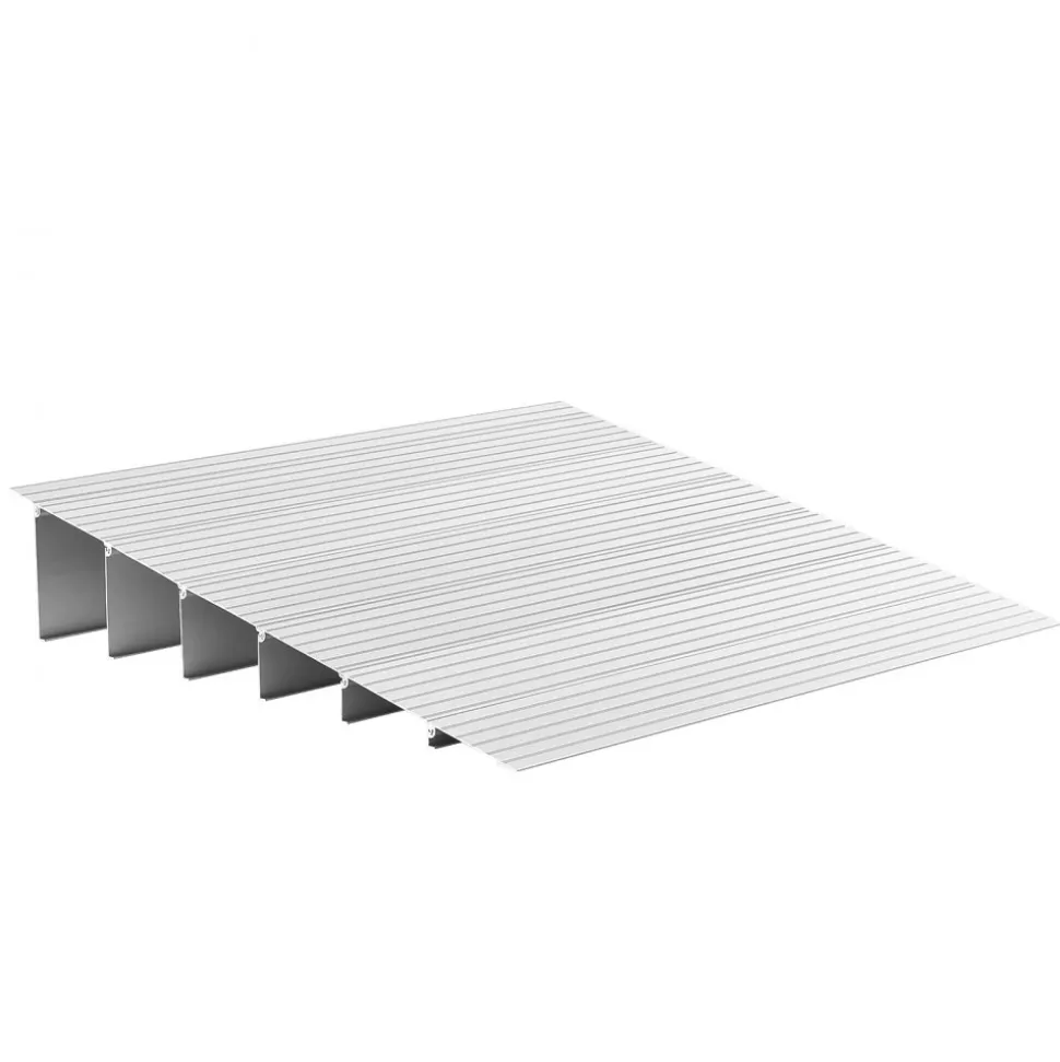 VEVOR Door Threshold Ramp, 6 inch Rise, Aluminum Alloy Threshold Ramp Rated 800 lbs Load Capacity, Handicap Ramps for Home Steps for Wheelchair, Scooters, Power Chairs, Walkers, Bicycle, Tricycle