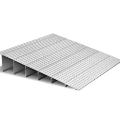 VEVOR Door Threshold Ramp, 6 inch Rise, Aluminum Alloy Threshold Ramp Rated 800 lbs Load Capacity, Handicap Ramps for Home Steps for Wheelchair, Scooters, Power Chairs, Walkers, Bicycle, Tricycle