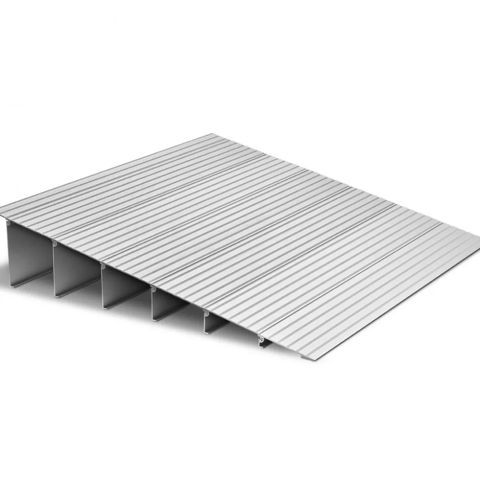 VEVOR Door Threshold Ramp, 6 inch Rise, Aluminum Alloy Threshold Ramp Rated 800 lbs Load Capacity, Handicap Ramps for Home Steps for Wheelchair, Scooters, Power Chairs, Walkers, Bicycle, Tricycle