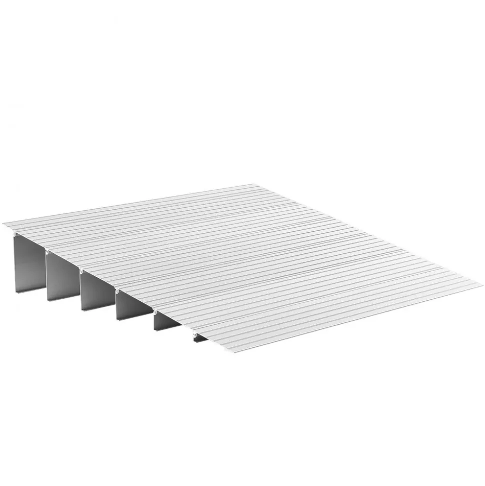 VEVOR Door Threshold Ramp, 6 inch Rise, Aluminum Alloy Threshold Ramp Rated 800 lbs Load Capacity, Handicap Ramps for Home Steps for Wheelchair, Scooters, Power Chairs, Walkers, Bicycle, Tricycle