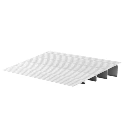 VEVOR Door Threshold Ramp, 4 inch Rise, Aluminum Alloy Threshold Ramp Rated 800 lbs Load Capacity, Handicap Ramps for Home Steps for Wheelchair, Scooters, Power Chairs, Walkers, Bicycle, Tricycle