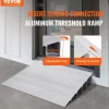 VEVOR Door Threshold Ramp, 5" Rise, 800 lbs Load Capacity, Door Ramp for Wheelchairs, Aluminum Threshold Ramp for Doorways, Adjustable Modular Threshold Ramp for Wheelchairs, Scooters, Power Chairs