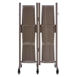 VEVOR Double Expandable Barricades, 27FT Expandable Safety Barrier, 0-180° Rotatable Mobile Barricade with Locking Casters, Portable Folding Security Gate Traffic Fence for Patio Garden Stairway