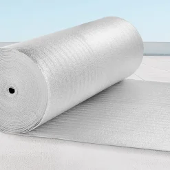 VEVOR Double Reflective Insulation Roll, Foam Core Radiant Barrier, 3.2 mm 48 in x 100 ft, Double-Sided Aluminum Foil EPE Foam Heat Reflective Shield, Thermal Insulation Roll for Window RV Roof