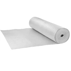 VEVOR Double Reflective Insulation Roll, Perforated Woven Fabric Radiant Barrier, 0.15mm 48 in x 125 ft, Double-Sided Aluminum Foil Heat Reflective Shield, Thermal Insulation Roll for Window RV Roof