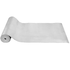 VEVOR Double Reflective Insulation Roll, Perforated Woven Fabric Radiant Barrier, 0.15mm 48 in x 125 ft, Double-Sided Aluminum Foil Heat Reflective Shield, Thermal Insulation Roll for Window RV Roof