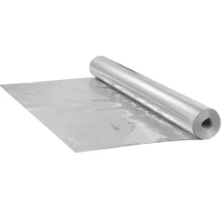 VEVOR Double Reflective Insulation Roll, Woven Fabric Radiant Barrier, 6.5 Mil 48 in x 250 ft, Aluminum Foil PE Woven Cloth Heat Reflective Shield, Thermal Insulation Roll for Window RV Roof