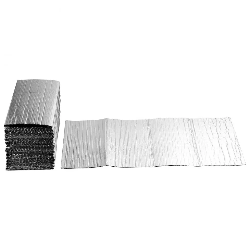 VEVOR Double Reflective Insulation Sheet, 16PCS Double-Sided Aluminum Foil Radiant Barrier, 6mm 24 in x 4 ft, Dual-Layer Air Bubble Heat Reflective Shield, Thermal Insulation Rolls