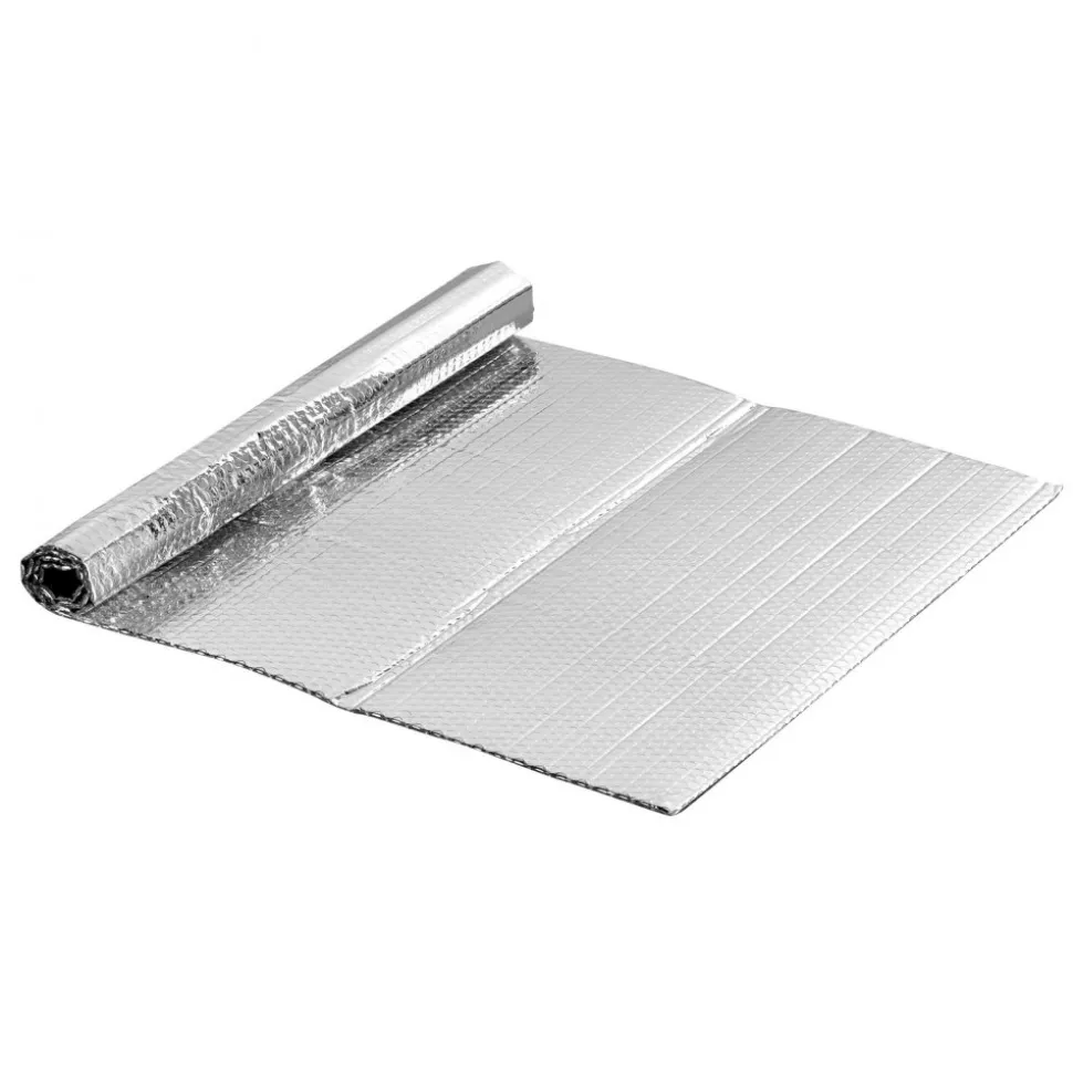 VEVOR Double Reflective Insulation Sheet, 16PCS Double-Sided Aluminum Foil Radiant Barrier, 6mm 24 in x 4 ft, Dual-Layer Air Bubble Heat Reflective Shield, Thermal Insulation Rolls