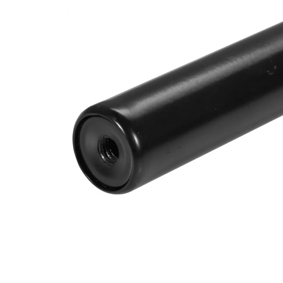 VEVOR Double Rod Curtain Rods, 36-72 inches(3-6ft) Adjustable Length, Black Double Curtain Rods with Round Finials, 1" and 3/4" Diameter, Double Window Drapery Rod for Sheer and Blackout Curtains