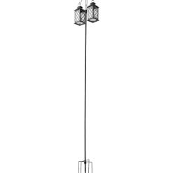 VEVOR Double Shepherds Hooks for Outdoor, 8 Pack 108 Inch Heavy Duty Bird Feeder Pole, 3/4 Inch Thick Garden Hooks for Hanging Hummingbird Feeder, Plant Baskets, Solar Light Lanterns,Wind Chimes