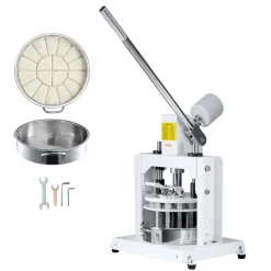 VEVOR Dough Divider Rounder, 18PCS Manual Dough Equal Divider Machine, 2.11oz - 9.88oz Hand Press Dough Cutter with 304 Stainless Steel Tray and Blade, Bread Maker for Bakery, Restaurant, Commercial