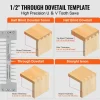 VEVOR Dovetail Jig, 12 in Width, Dove Tailing Router Jigs with 4 Router Bits & 3 Templates, Precise Alignment Dove Tail Jig, Mortise and Tenon Woodworking Tools for Furniture & Wood Cabinet Making