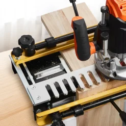 VEVOR Dovetail Jig, 12 in Width, Dove Tailing Router Jigs with Router Bit & 1/2” Template, Precise Alignment Dove Tail Jig, Mortise and Tenon Jig Woodworking Tools for Furniture & Wood Cabinet Making