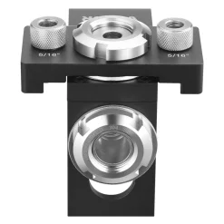 VEVOR Doweling Jig Kit, Self Centering Dowel Drill Jig for Straight Holes, Aluminum Alloy Woodworking Joints Tool with 3 Size Drill Bits 5/16