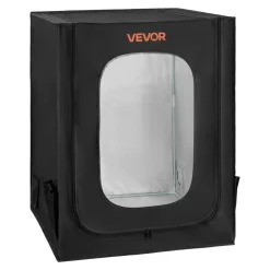 VEVOR 3D Printer Enclosure, Dustproof Waterproof Large Oxford Cloth 3D Printer Tent, Constant Temperature Protective Case with LED Lighting, Compatible with Creality/ELEGOO/Anycubic Popular Models