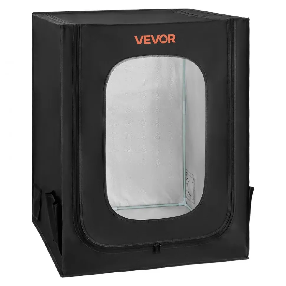 VEVOR 3D Printer Enclosure, Dustproof Waterproof Large Oxford Cloth 3D Printer Tent, Constant Temperature Protective Case with LED Lighting, Compatible with Creality/ELEGOO/Anycubic Popular Models