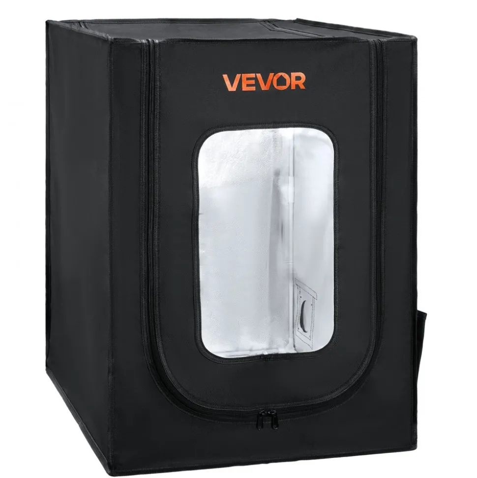 VEVOR 3D Printer Enclosure, Dustproof Waterproof Oxford Cloth 3D Printer Tent, Constant Temperature Protective Case with LED Lighting, Compatible with Creality/ELEGOO/Anycubic Multiple Popular Models