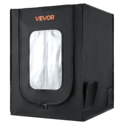 VEVOR 3D Printer Enclosure, Dustproof Waterproof Oxford Cloth 3D Printer Tent, Constant Temperature Protective Case with LED Lighting, Compatible with Creality/ELEGOO/Anycubic Multiple Popular Models