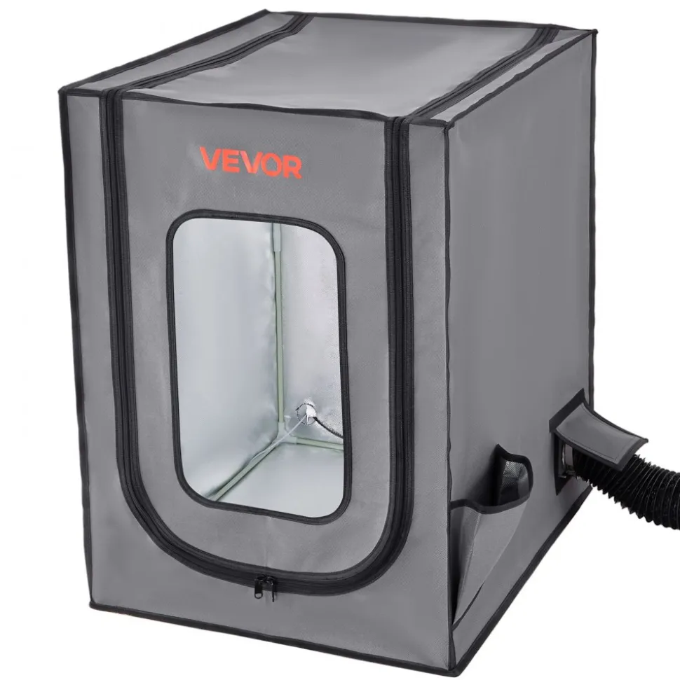 VEVOR 3D Printer Enclosure with Ventilation, Dustproof Waterproof Oxford Cloth Resin 3D Printer Tent, Constant Temperature Protective Case with LED, Compatible with Photon Mono/Mars 3, FDM/LCD Printer