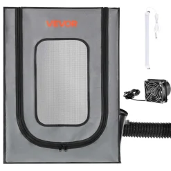VEVOR 3D Printer Enclosure with Ventilation, Dustproof Waterproof Oxford Cloth Resin 3D Printer Tent, Constant Temperature Protective Case with LED, Compatible with Photon Mono/Mars 3, FDM/LCD Printer