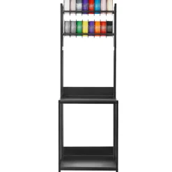 VEVOR 3D Printer Filament Storage Rack, 4-Tier 3D Printer Stand with Filament Storage, Spools Holder Racks Cart with Wheels, Filaments Organzied for 3D Printing Station, Office, Workshop (Shelf Only)